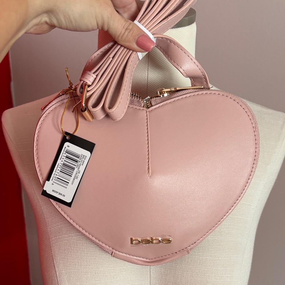 Bebe Blush Heart Crossbody Bag
